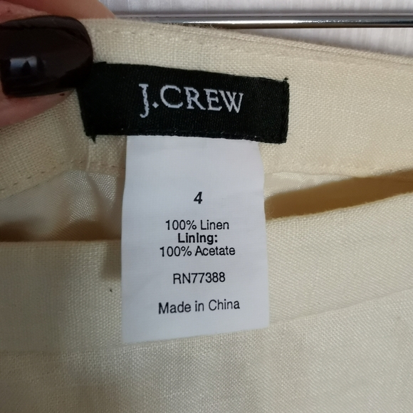 J.Crew 100% Linen size 4 skirt - Picture 3 of 5